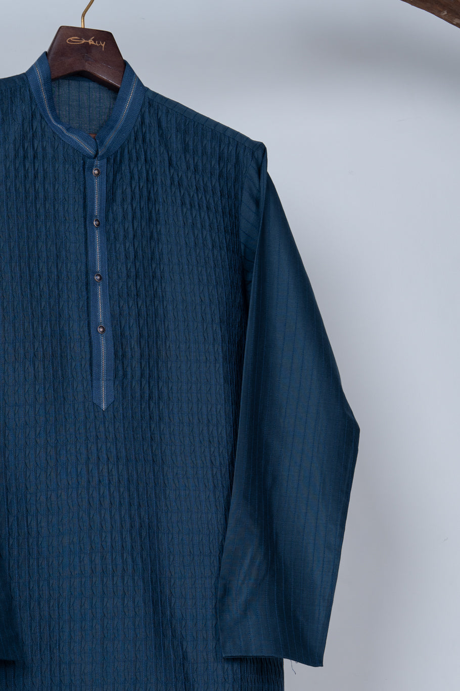 Deep Teal Pintex Kurta