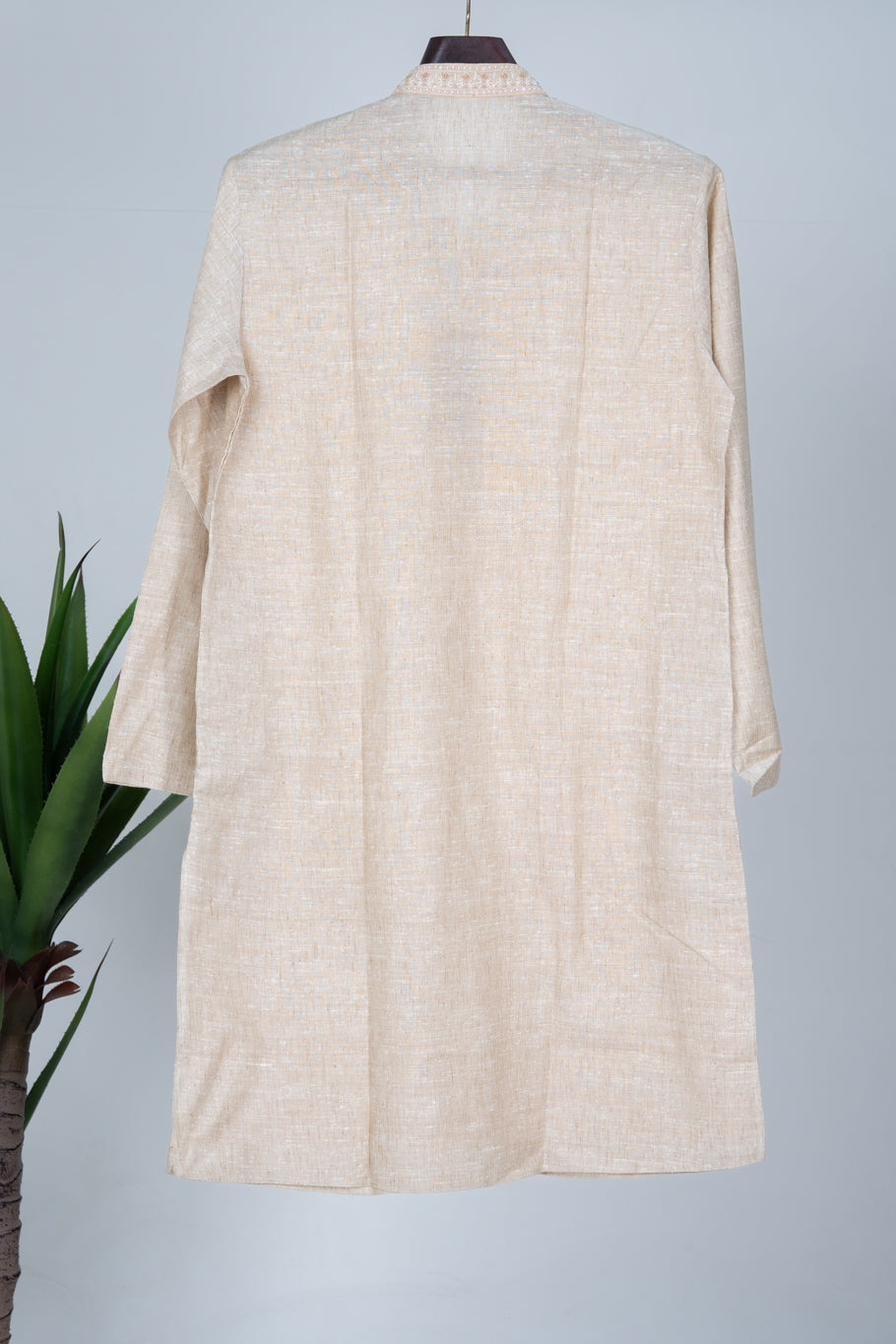 Ivory Hand Embroidered Kurta Set