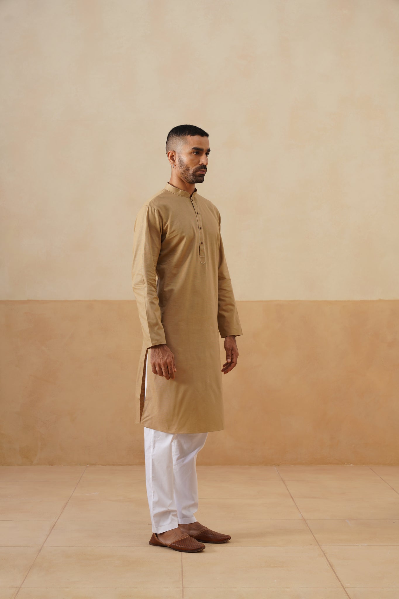 Golden Beige Kurta