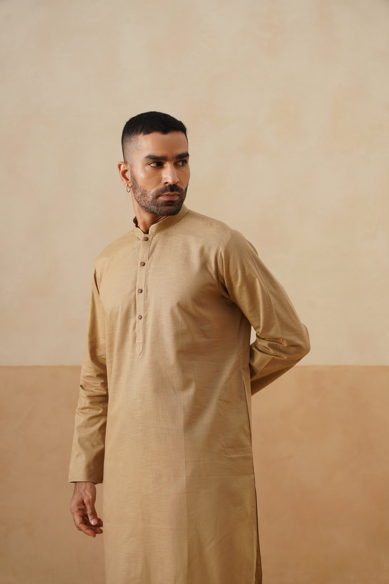 Golden Beige Kurta