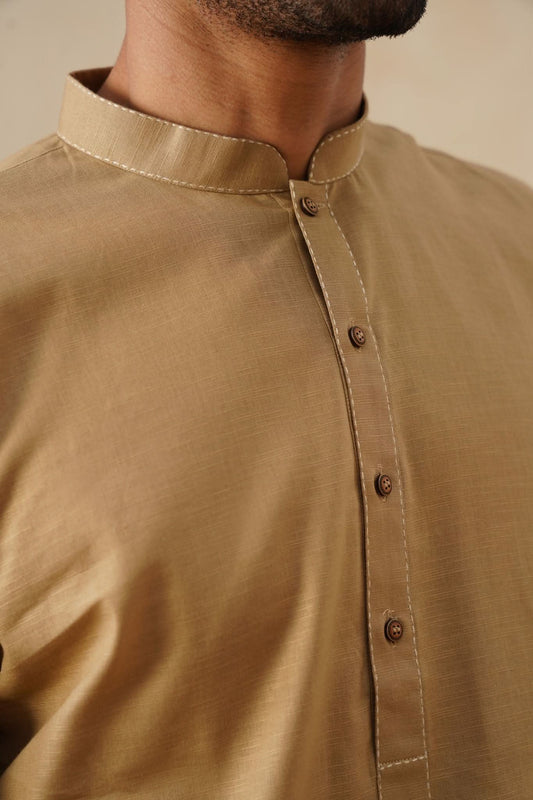 Golden Beige Kurta