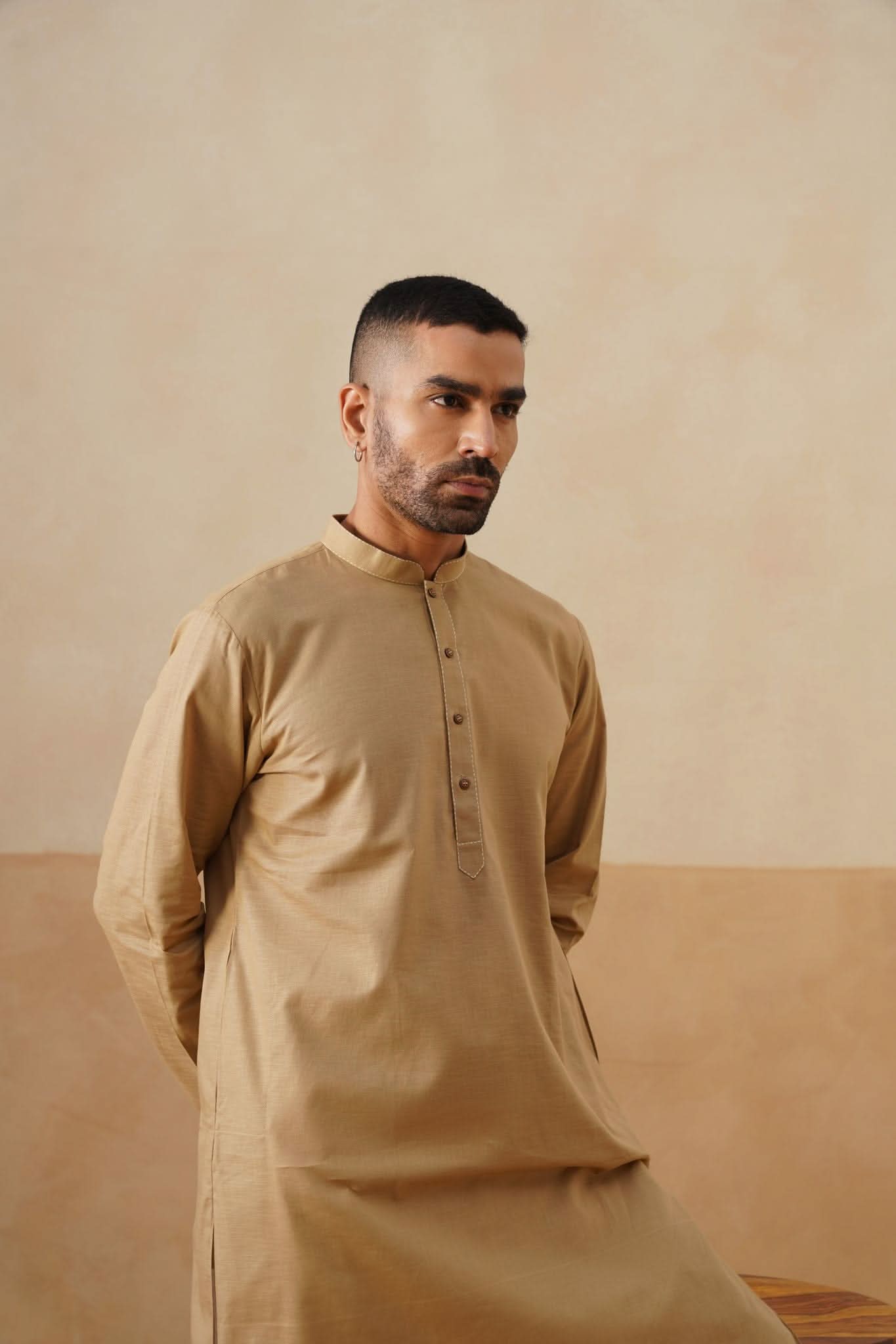 Golden Beige Kurta