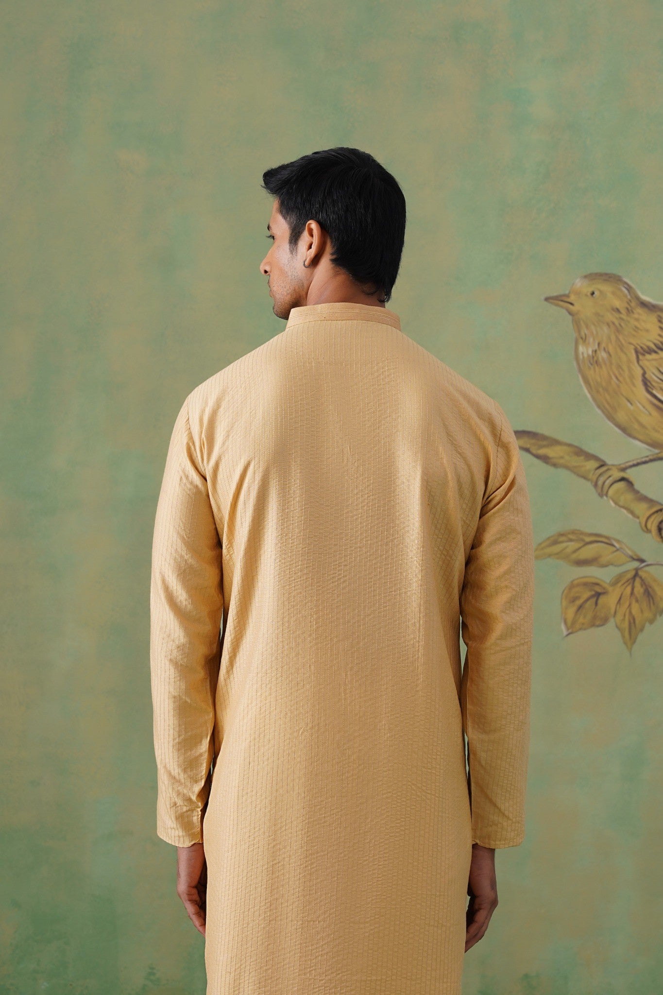 Beige Pintex Kurta Set