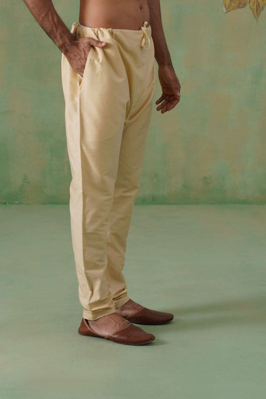 Churidar Pyjama – Beige Solid