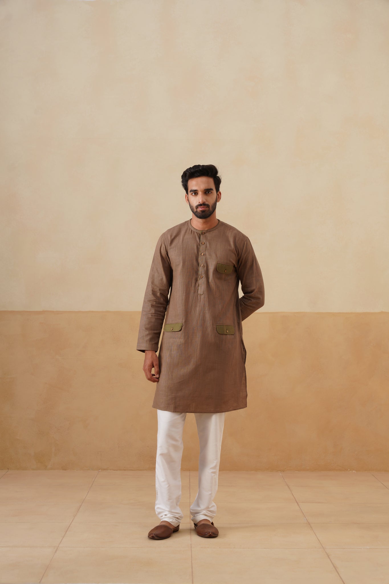 Earth Brown Short Kurta