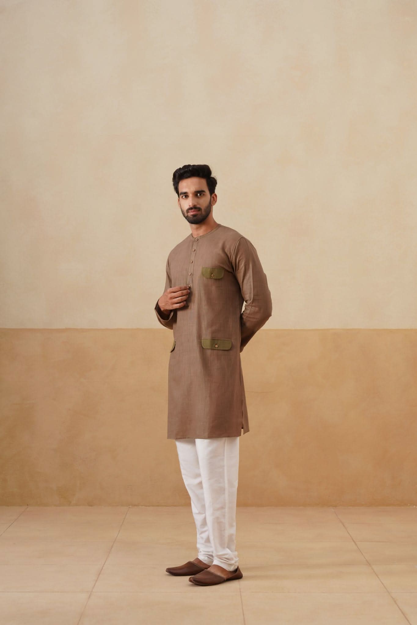 Earth Brown Short Kurta
