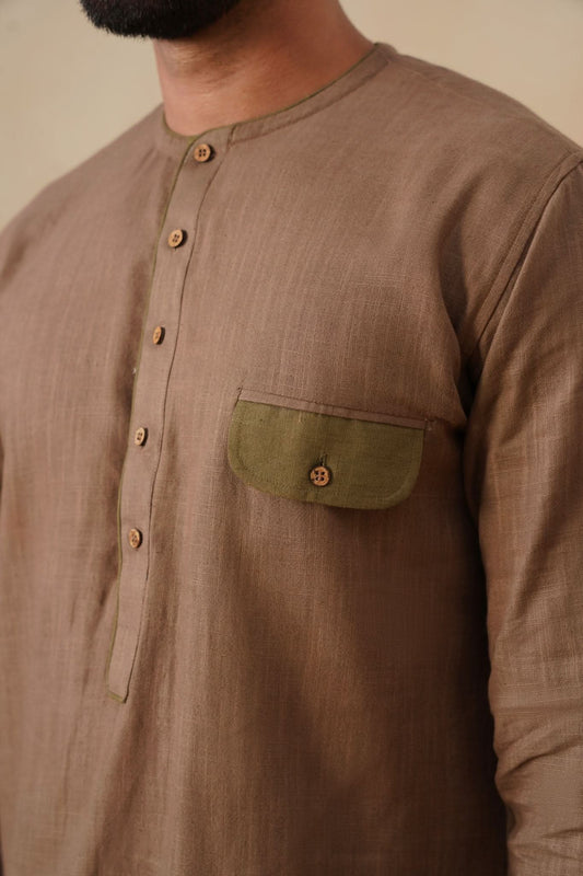 Earth Brown Short Kurta