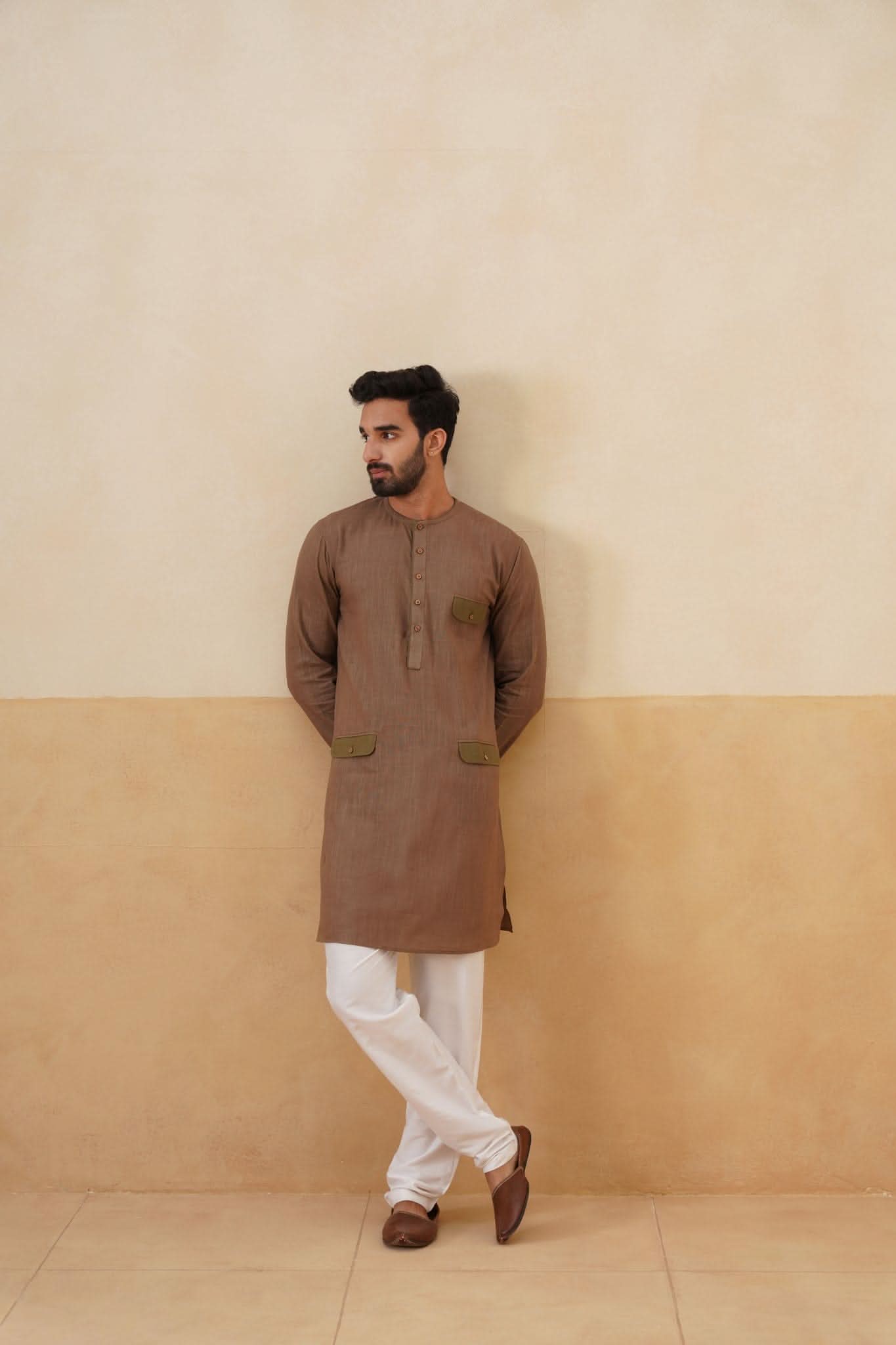 Earth Brown Short Kurta