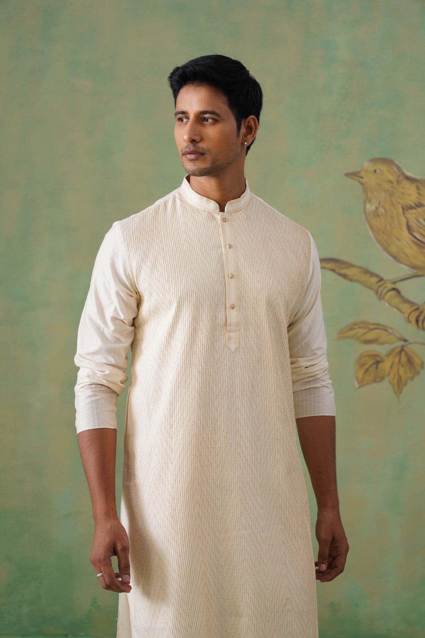 Ivory Pintex Kurta Set