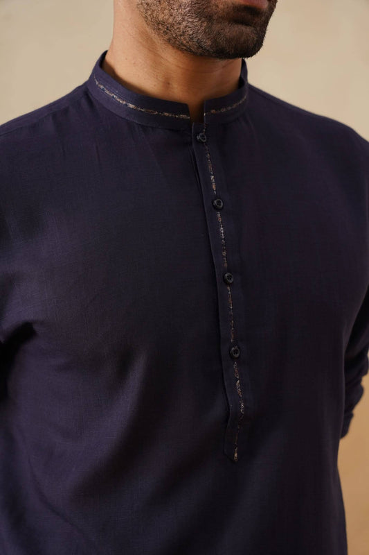 Midnight Blue Kurta