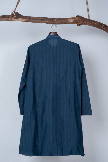 Deep Teal Pintex Kurta
