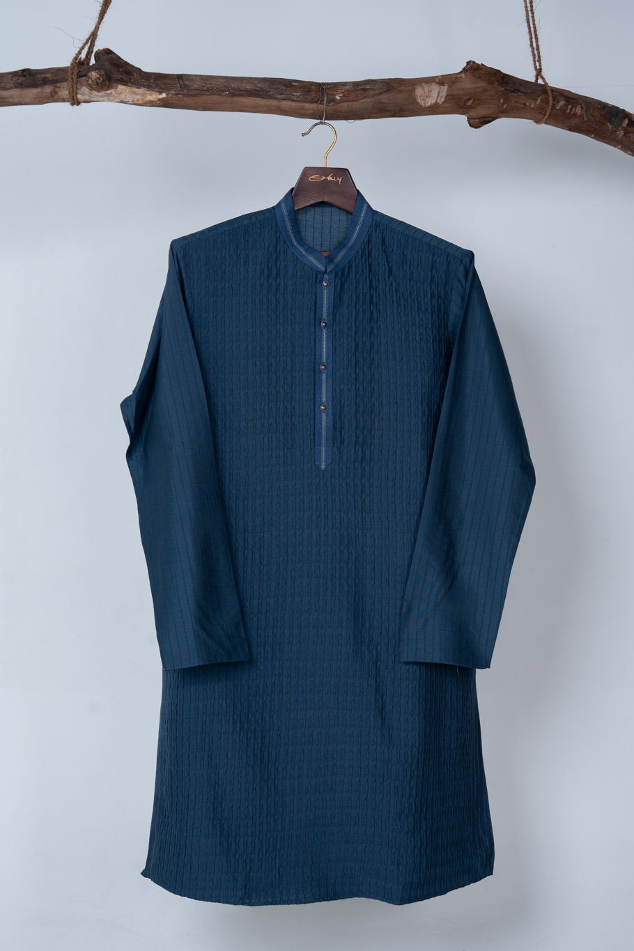 Deep Teal Pintex Kurta