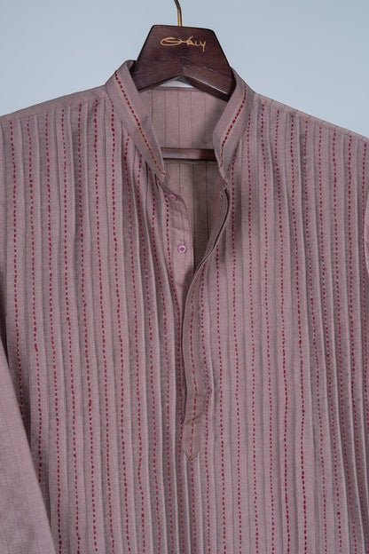 Bown Kantha Stripe Kurta Set