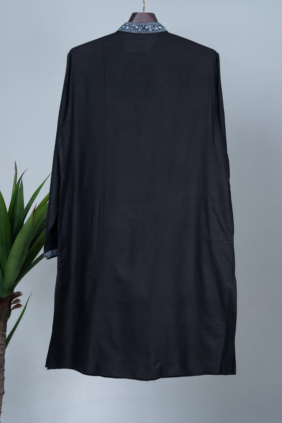 Black Hand Embroidered Kurta Set