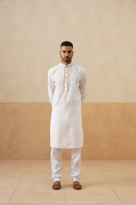 Cream Cotton Kurta