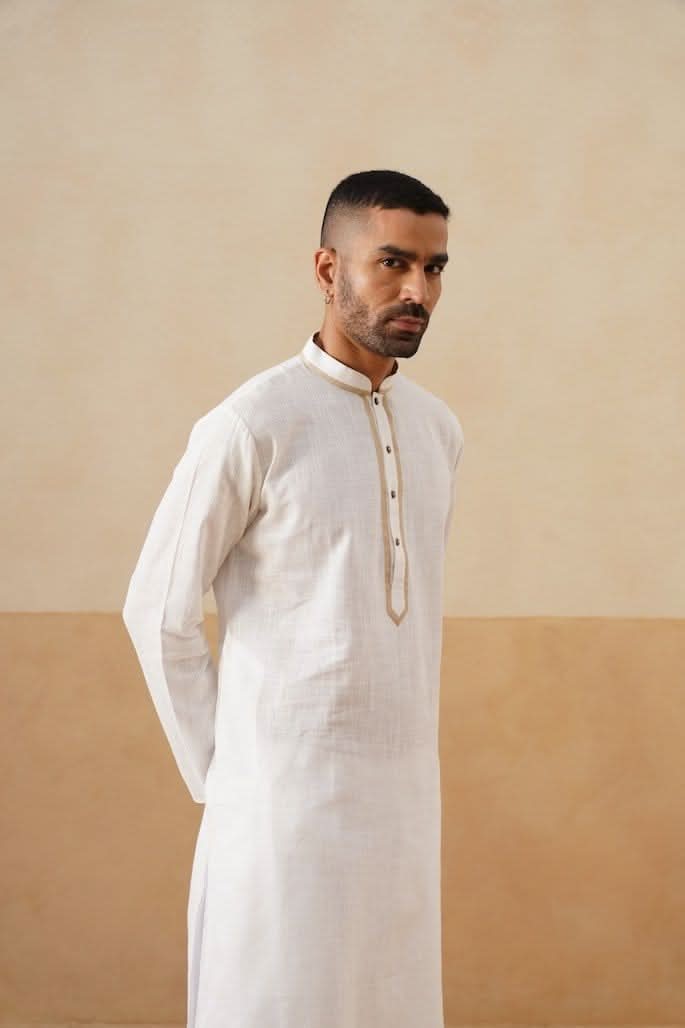 Cream Cotton Kurta