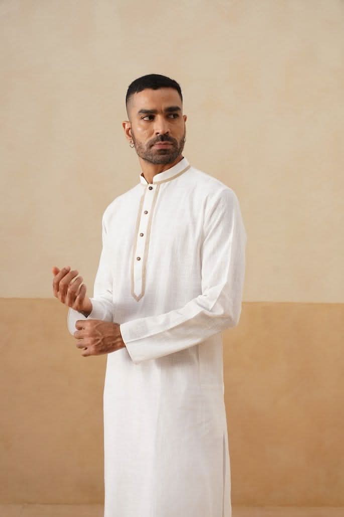 Cream Cotton Kurta