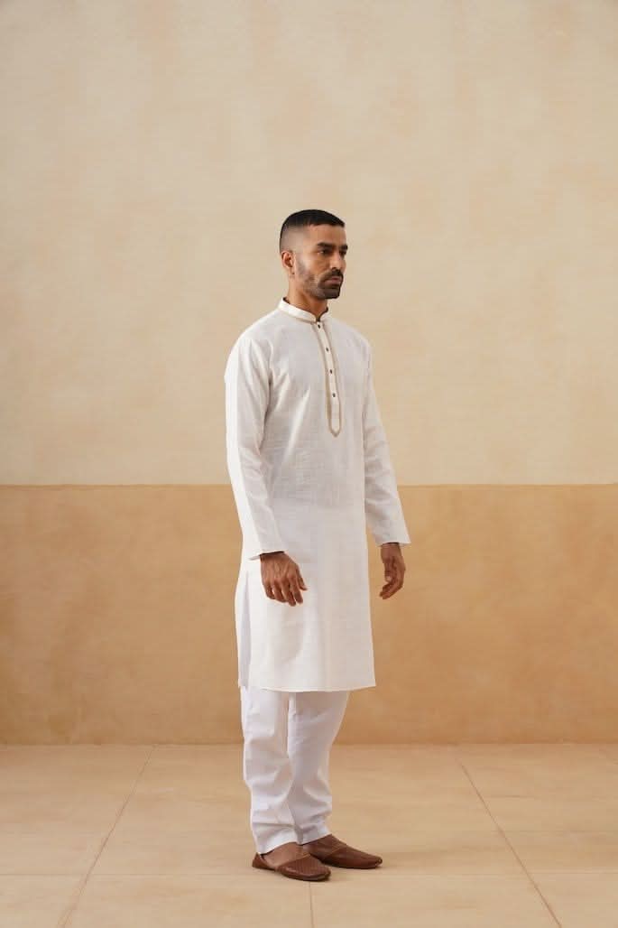 Cream Cotton Kurta