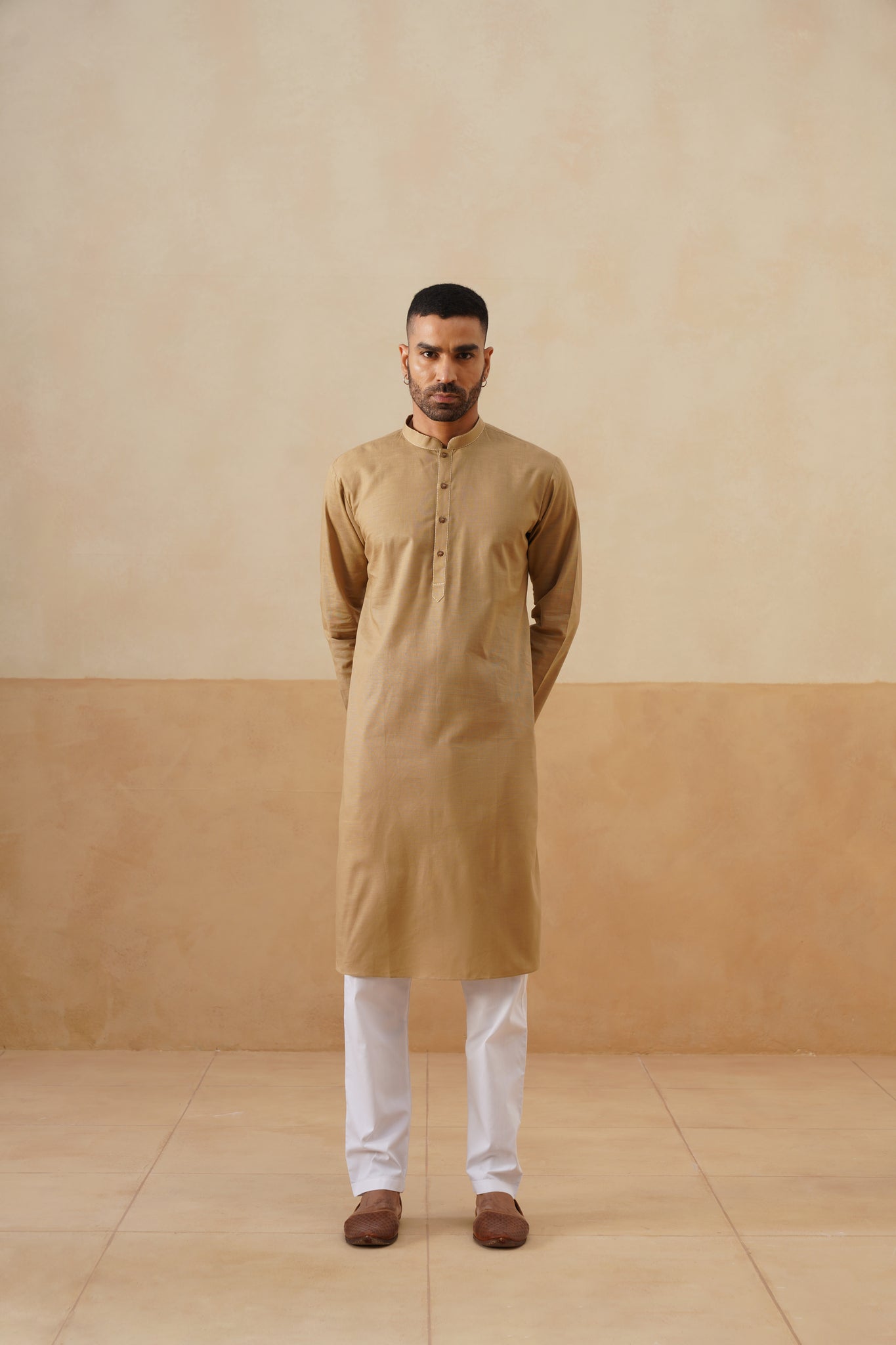 Golden Beige Kurta