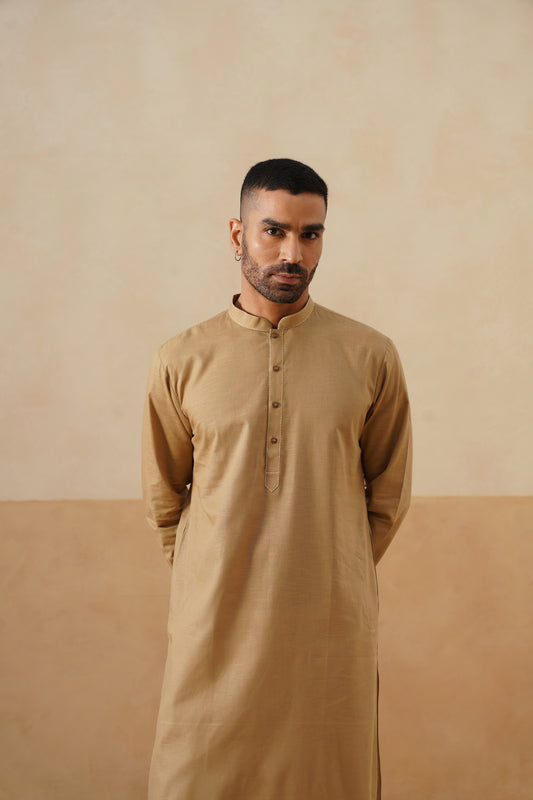 Golden Beige Kurta