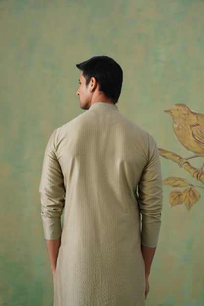 Sage Green Pintex Kurta Set
