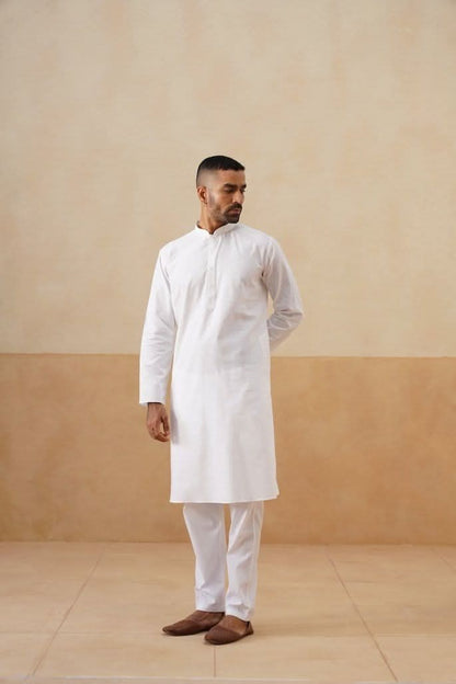 White Cotton Kurta