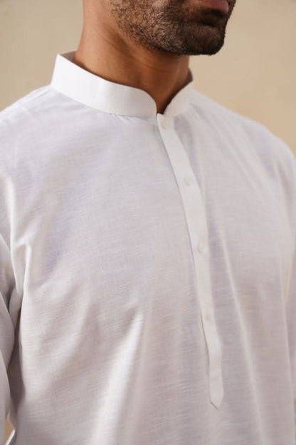 White Cotton Kurta