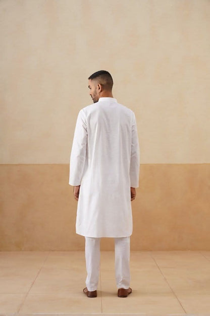White Cotton Kurta