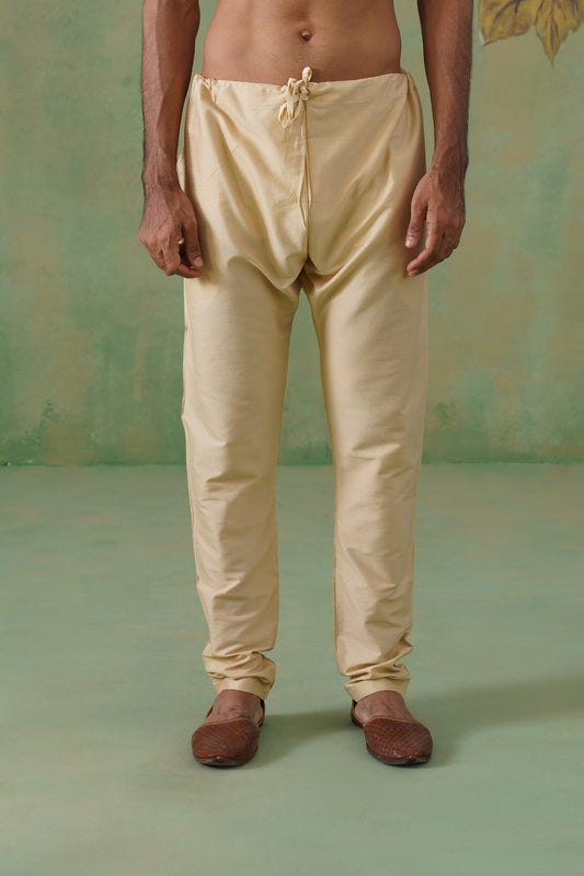 Churidar Pyjama – Beige Solid