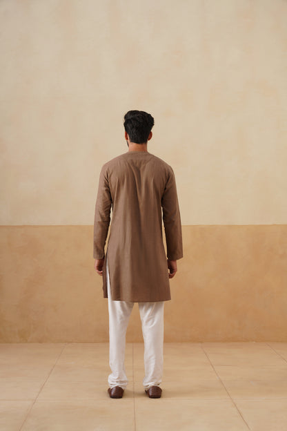 Earth Brown Short Kurta
