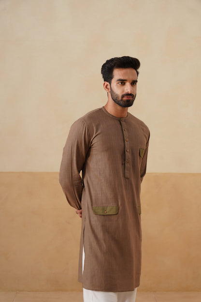 Earth Brown Short Kurta