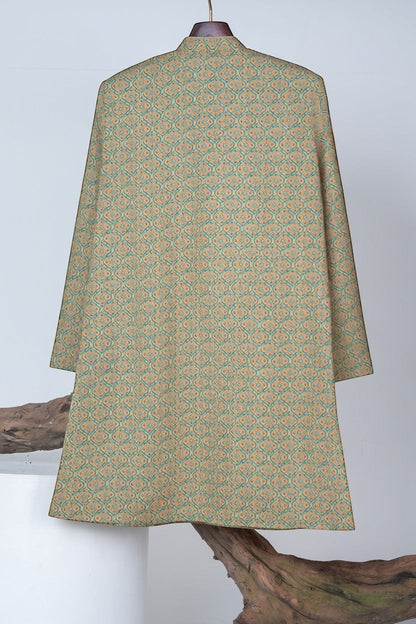 Olive Green Geometric Print Kurta