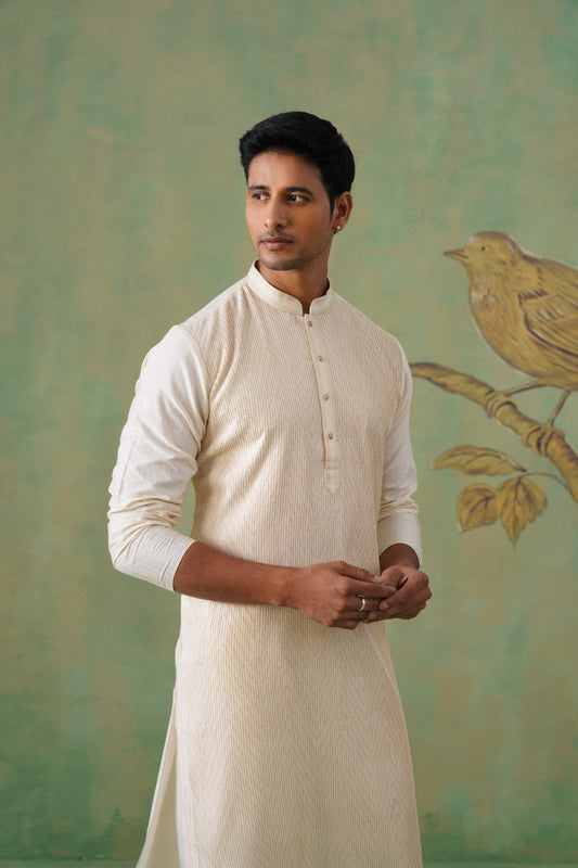 Ivory Pintex Kurta Set